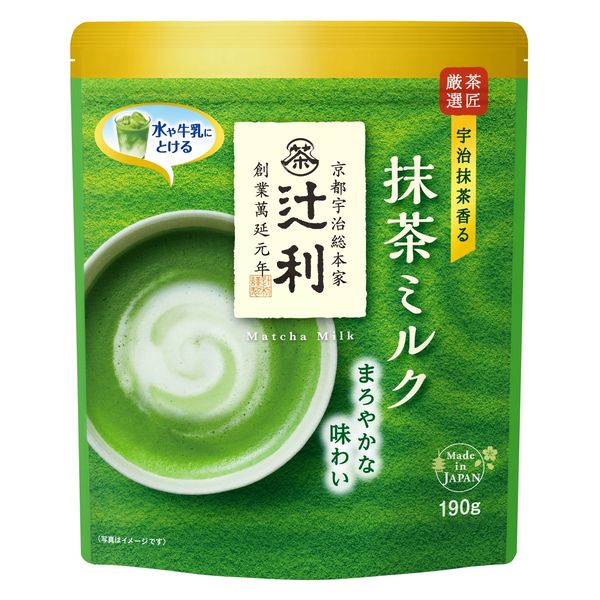 片岡物産 辻利 抹茶ミルク 1袋（190g） - アスクル
