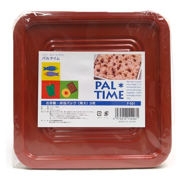 江戸川物産 赤飯パック 3P角大 4970212114061 1ケース（100個