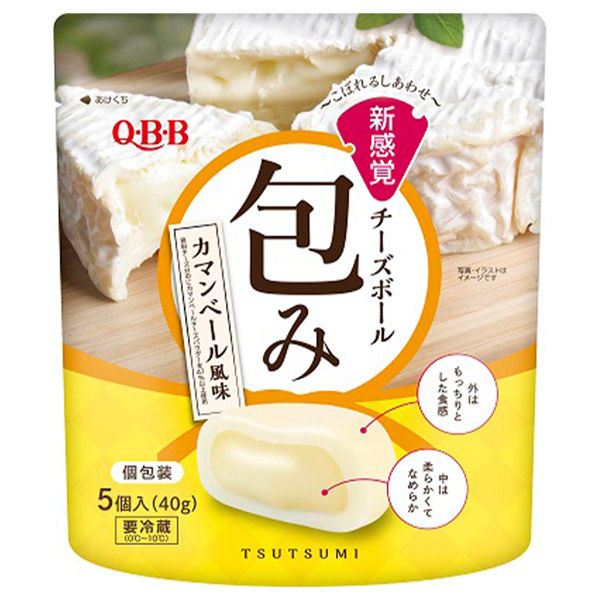 [冷蔵]QBB 包み カマンベール風味 40g×5個 4903308039481 1箱(5個) 六甲バター（直送品）