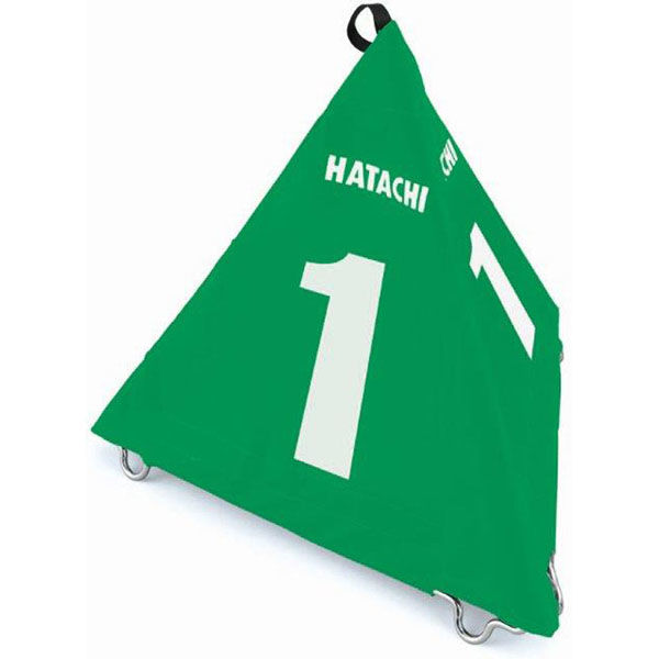 HATACHI(ハタチ) グランドゴルフ ホール表示板 BIGさんかく表示板 3 グリーン BH4210 1個（直送品）