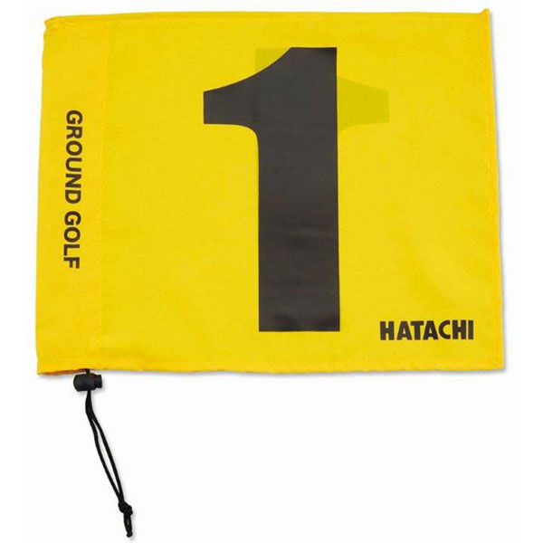 HATACHI(ハタチ) グランドゴルフ 旗 8 イエロー BH5001 2個（直送品）