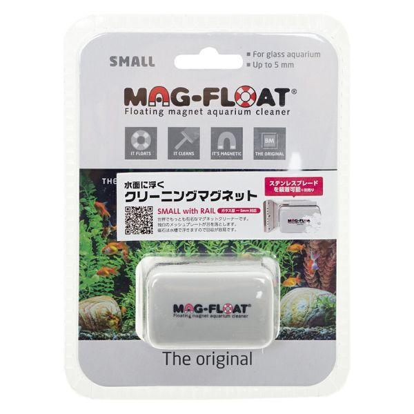MAG-FLOAT ＳＭＡＬＬ　ｗｉｔｈ　ＲＡＩＬ　浮くマグネットクリーナー　ガラス厚　～５ｍｍ 247842 1個（直送品）