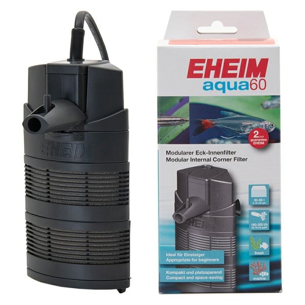 EHEIM エーハイム　アクア　６０　水中フィルター　ディフューザー付き　４５ｃｍ水槽以下用　水流調整可能 238476 1個（直送品）