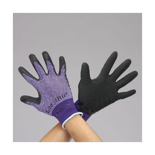 エスコ [M] 手袋(薄手・ナイロン、ポリエステル・天然ゴム/10双 EA354GD-2B 1セット(50双:10双×5袋)（直送品）