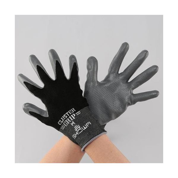エスコ [M] 手袋(ナイロン、ポリエステル・ニトリルゴムコート/10双) EA354GD-127 1セット(20双:10双×2袋)（直送品）