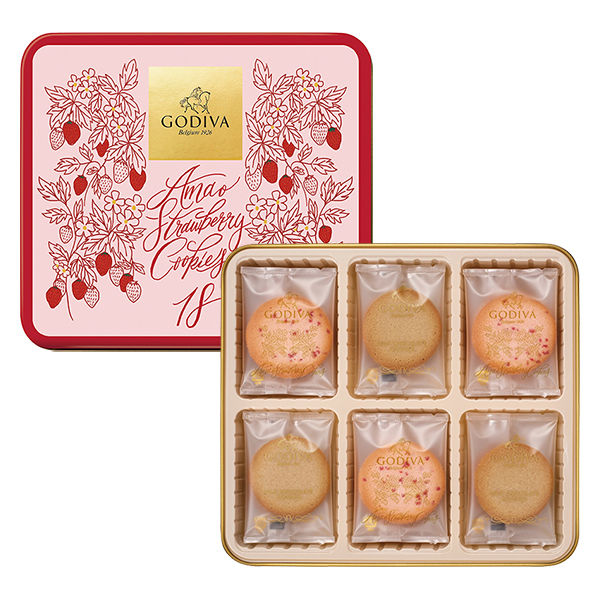 三越伊勢丹 〈GODIVA〉あまおう苺クッキー アソートメント 1箱（18枚入） ギフト 手土産