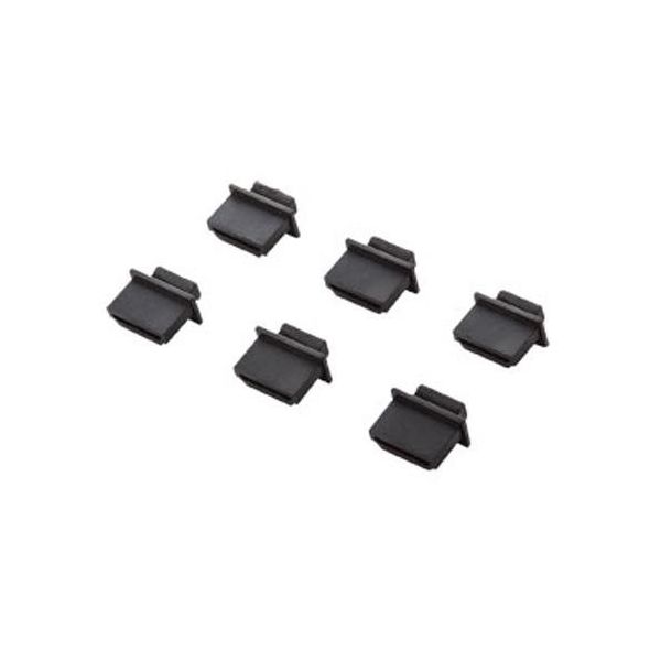 エスコ HDMIコネクタ用保護キャップ(6個) EA764BK-67 1セット(60個:6個×10パック)（直送品）
