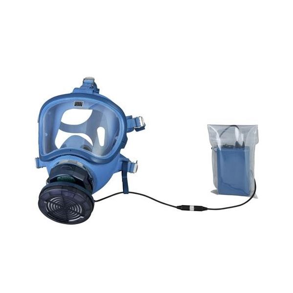 エスコ 電動ファン付き呼吸用保護具(アスベスト対応) EA800MR-5 1個