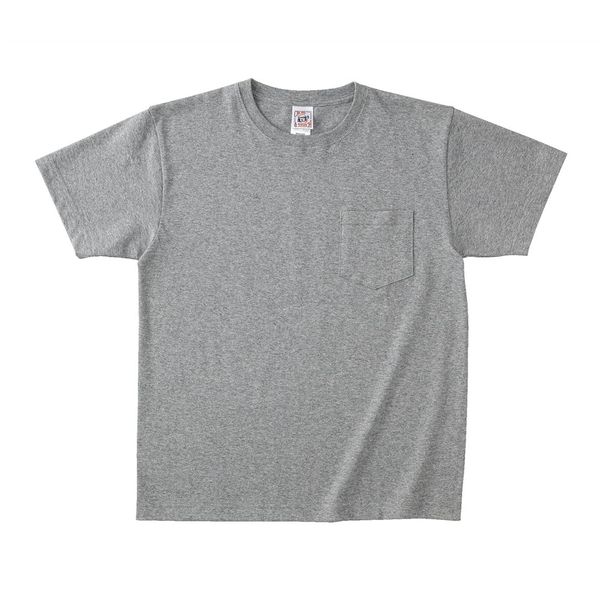 フェリック ポケットTシャツ ヘザーグレー XL OE1117-05-XL 1セット(2 