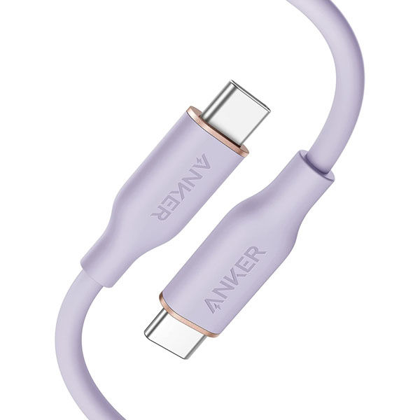 Anker PowerLine III Flow USB-C & USB-C ケーブル(0.9m ライトパープル) A85520V1（直送品）