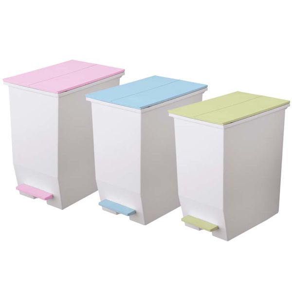 リス 抗菌 バイオ 棚下で使えるペダルダストボックス45L ニーナ