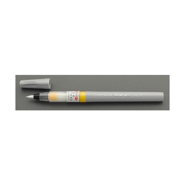 エスコ [中字/うす墨] 筆ペン EA765MH-114 1セット(15本:1本×15個)（直送品）