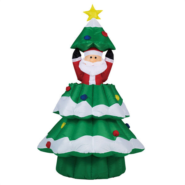ストア・エキスプレス ムービングエアブロードール クリスマスツリーサンタ 190cm 8803-1282 １台（直送品） - アスクル