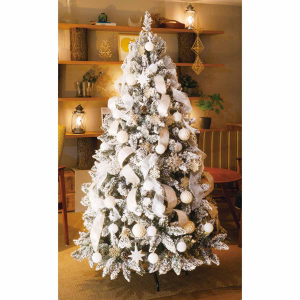 ストア・エキスプレス クリスマスツリーセット スノーホワイト　H210cm 8813-242 １セット（直送品）