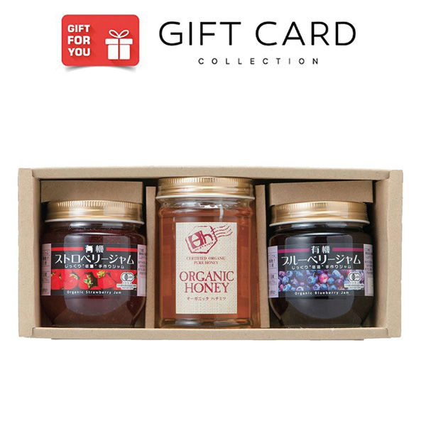 AoyamaLab 御歳暮 年末の贈り物 景品 オーガニック 蜂蜜ジャム セット ギフトカード 二重封筒 熨斗 １式（直送品）