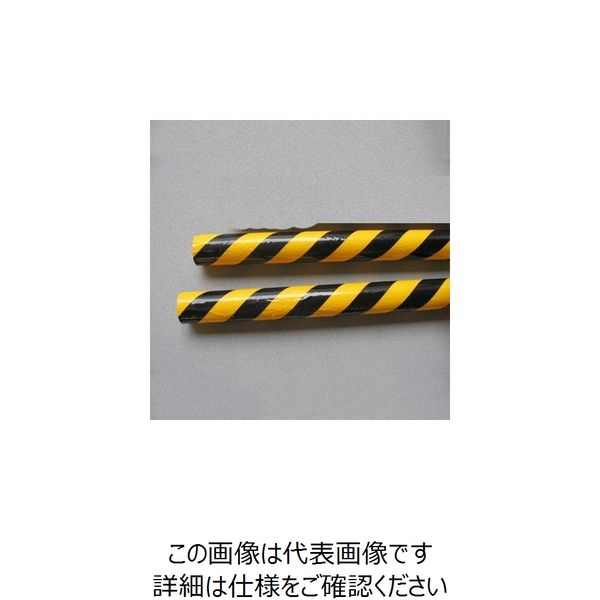 エスコ 61x81x500mm 安全パイプカバー(黄・黒/2本) EA983FP-19A 1セット(4本:2本×2組)（直送品）