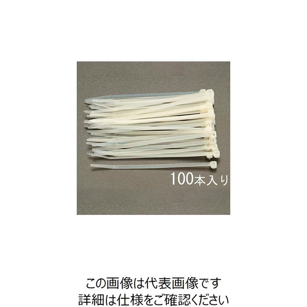 エスコ 240x 7.6mm 結束バンド(100本) EA475-240L 1セット(400本:100本×4袋)（直送品）