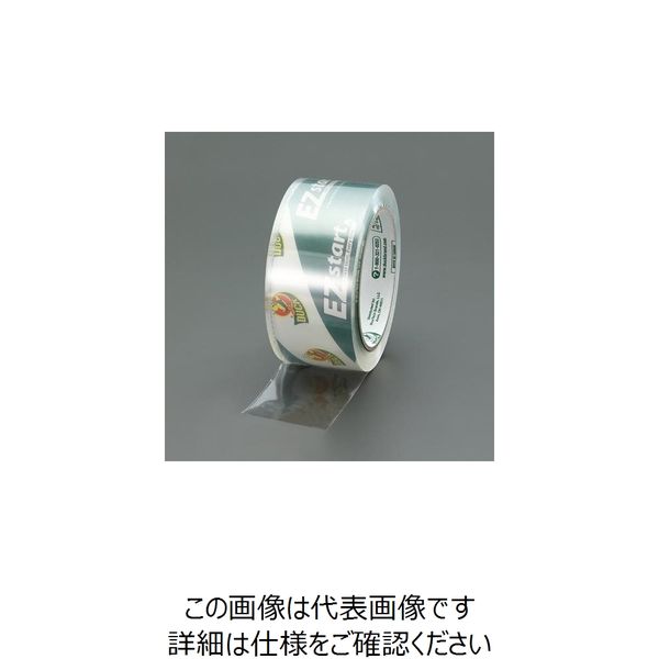 エスコ 48mmx 50m 梱包用透明テープ(静音/4巻)[DUCK] EA944RS-120 1セット(8巻:4巻×2パック)（直送品）