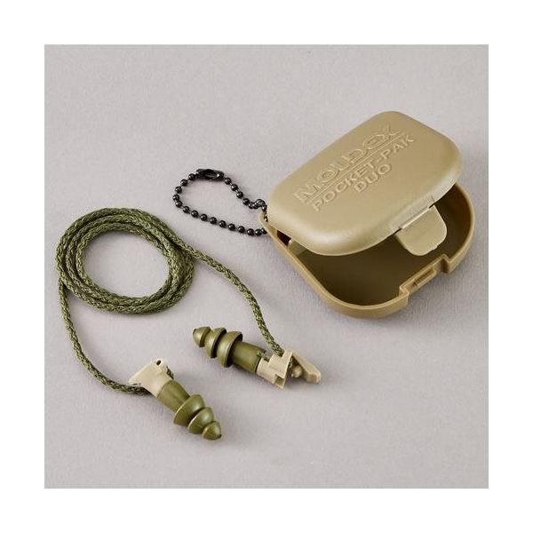 エスコ 耳栓(BATTLEPLUG/衝撃音遮音/M) EA800VM-47 1セット(2組)（直送品）
