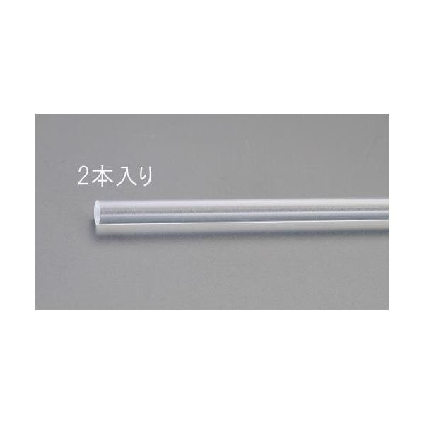 エスコ φ8x1000mm アクリル丸棒(透明・2本) EA440DM-8 1セット(10本:2本×5セット)（直送品） - アスクル