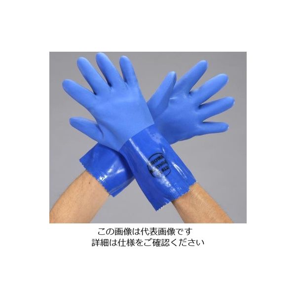 エスコ [L] 手袋(耐切創/塩化ビニール・裏ケブラー・PE) EA354GJ-52 1セット(4双)（直送品）