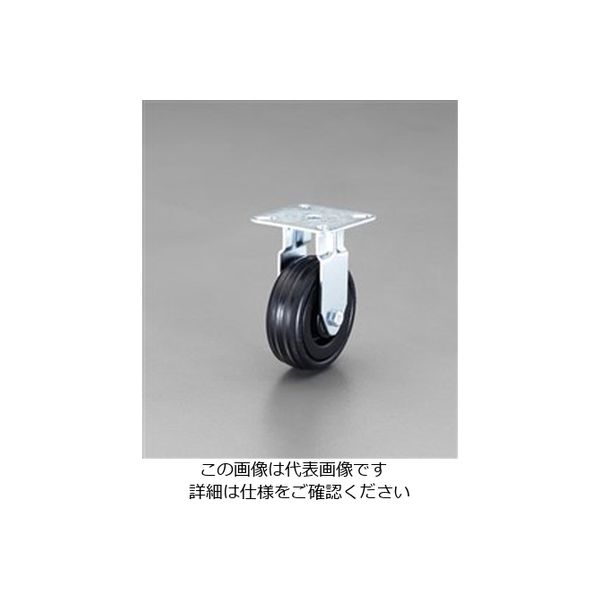 エスコ 75mm キャスター(固定金具・ESD) EA986GG-2 1セット(2個)（直送品） 5,322円