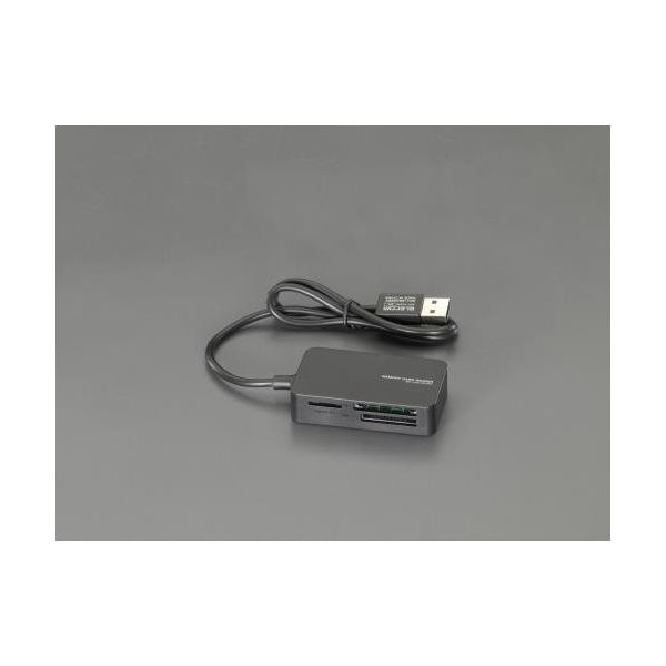エスコ メモリリーダライタ(48メディア/USB2.0対応) EA764A-34B 1セット(4個)（直送品）