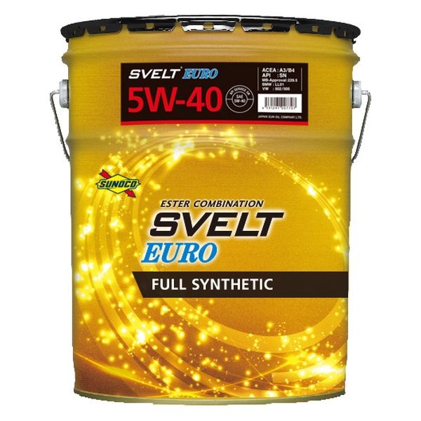 日本サン石油 SVELT EURO（スヴェルトユーロ） 5W-40 20L 543652