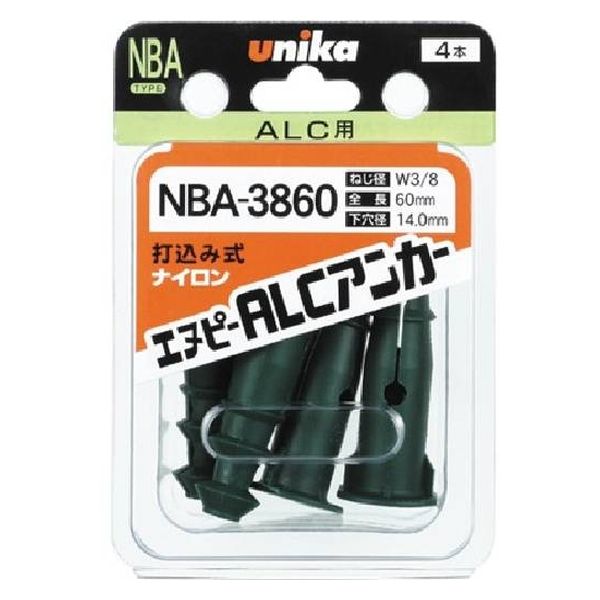 ユニカ NP ALCアンカNBA3860 E-107 1セット(4本)（直送品）