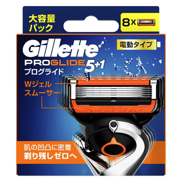 ジレット（Gillette）髭剃り プログライド 電動タイプ 替刃8個入 大