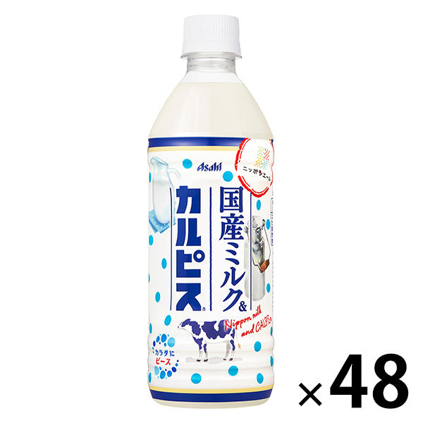 アサヒ飲料 国産ミルク＆カルピス 500ml 1セット（48本）