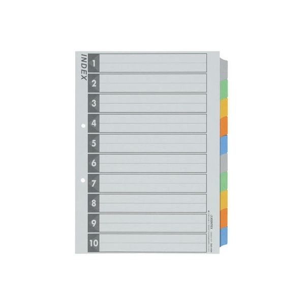 ジョインテックス インデックスA4S 5色10山 5組 D026J-10Y 1セット(1パック×5)（直送品）