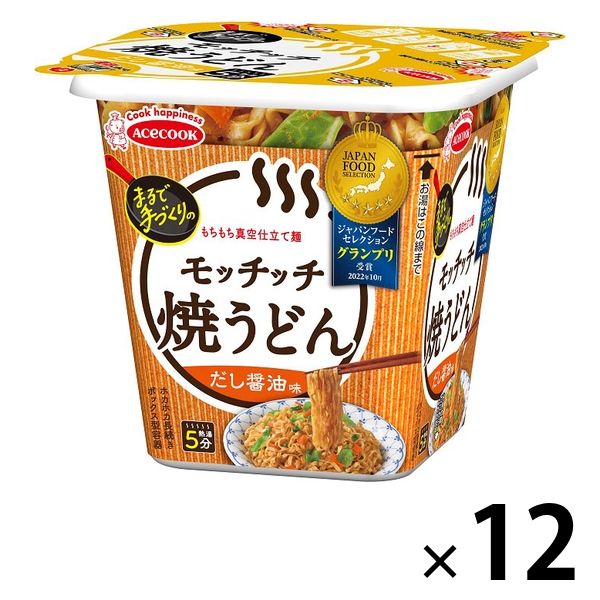 焼うどんモッチッチ だし醤油味 12個 カップ麺 エースコック