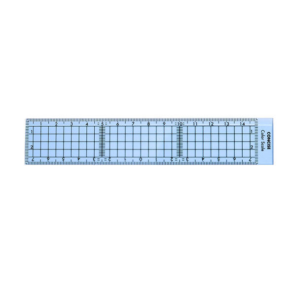 TTC 方眼カラー直定規 15cm ブルー 118329 1セット(1個×5)
