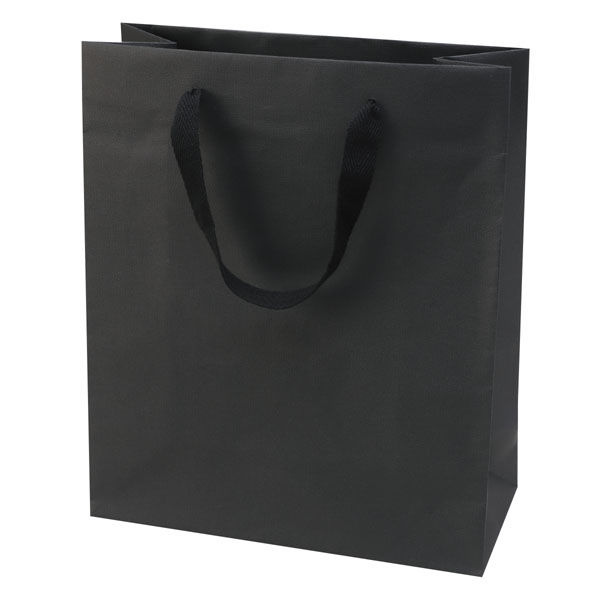 包む 紙袋 グレンエンボスBAG 縦長 270×320 ブラック TG032 1セット（3 