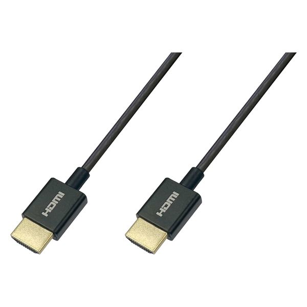 HDMI ケーブル 5m 4K対応 スリム 直径3.6mm マジックテープ付き VV-HDMI050AA-SMG-B 1本