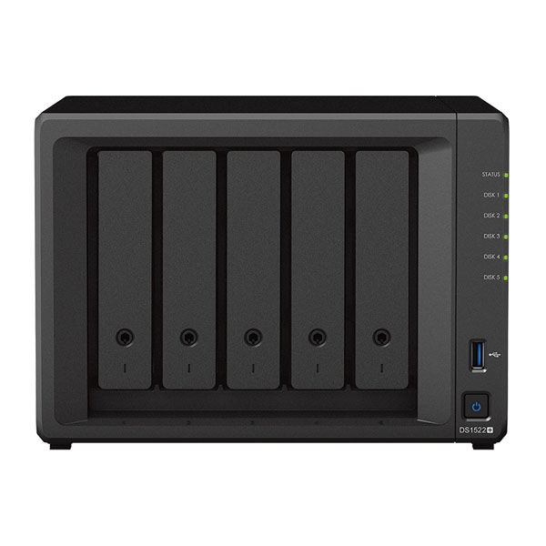 Synology ＡＭＤ Ｒｙｚｅｎ搭載高性能５ベイＮＡＳ ＤｉｓｋＳｔａｔｉｏｎ ＤＳ１５２２＋ 1台（直送品） - アスクル