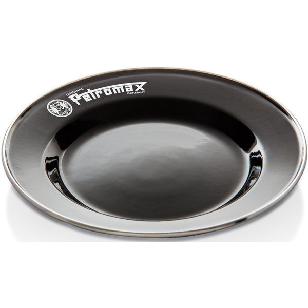 Petromax（ペトロマックス） キャンプ 食器 皿 ホーロー製 エナメルプレート 2枚入り ブラック 12896 1個（直送品）