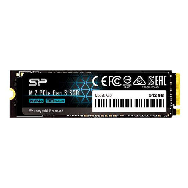 内蔵SSD 512GB M.2 2280 PCIe3.0×4 NVMe1.3 SP512GBP34A60M28 シリコン 