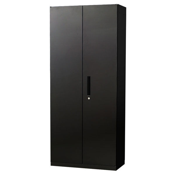 ネットフォース イーセンブリー 両開き書庫 5段 ベース付 幅800mm ブラック NF-EA-8040-5R-AW-BK 1台（直送品）