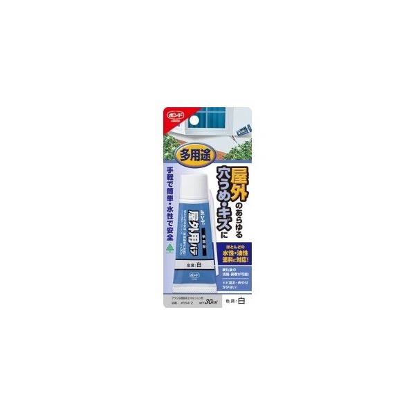 コニシ 屋外用パテ 白 30ML #05412 1セット(10個)（直送品