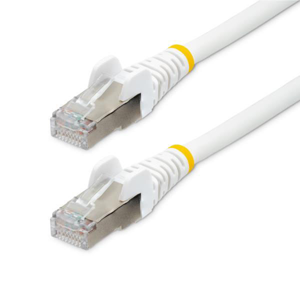 LANケーブル 1m CAT6A ホワイト ハロゲンフリー NLWH-1M-CAT6A-PATCH 1