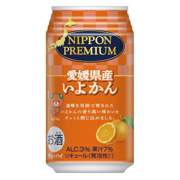 合同酒精 NIPPON PREMIUM 愛媛県産いよかんのチューハイ 350ml×24 509553 1ケース（直送品）