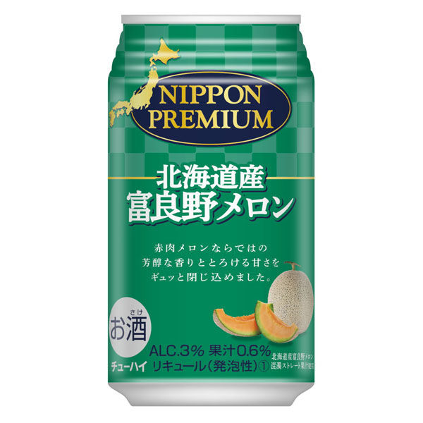 合同酒精 NIPPON PREMIUM 北海道産富良野メロンのチューハイ 350ml×24 596830 1ケース（直送品）