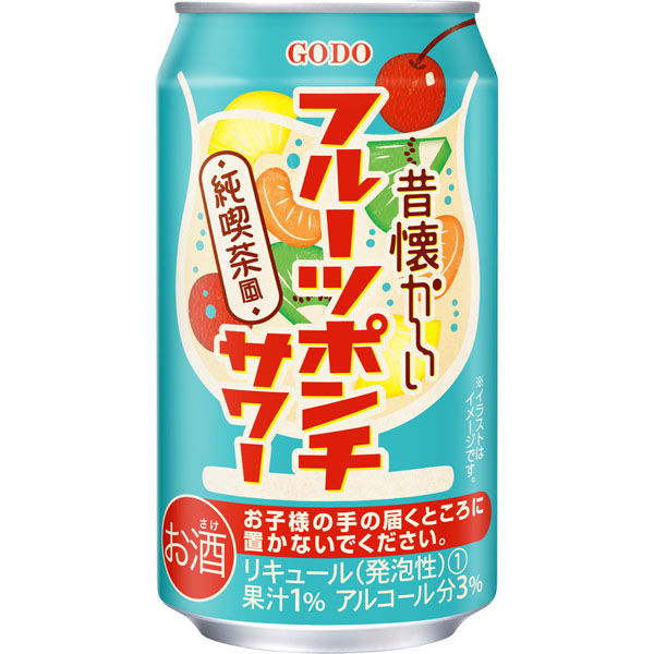 合同酒精 昔懐かしい フルーツポンチサワー 350ml×24 719972 1ケース（直送品） - アスクル