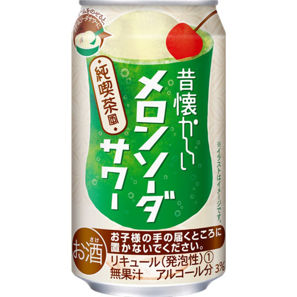 合同酒精 昔懐かしい メロンソーダサワー 350ml×24 939307 1ケース（直送品）