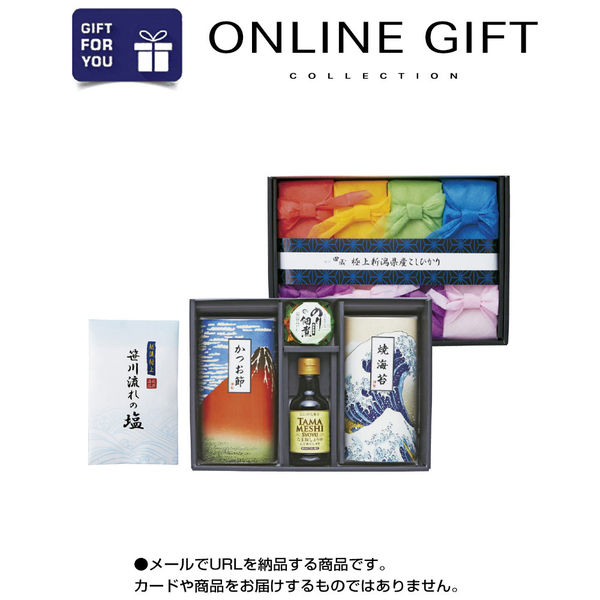 AoyamaLab オンラインギフト URLですぐ納品 贈り物や景品に 極上 新潟県産 コシヒカリ 贅沢 リッチ ギフトセット B メール1通（直送品）