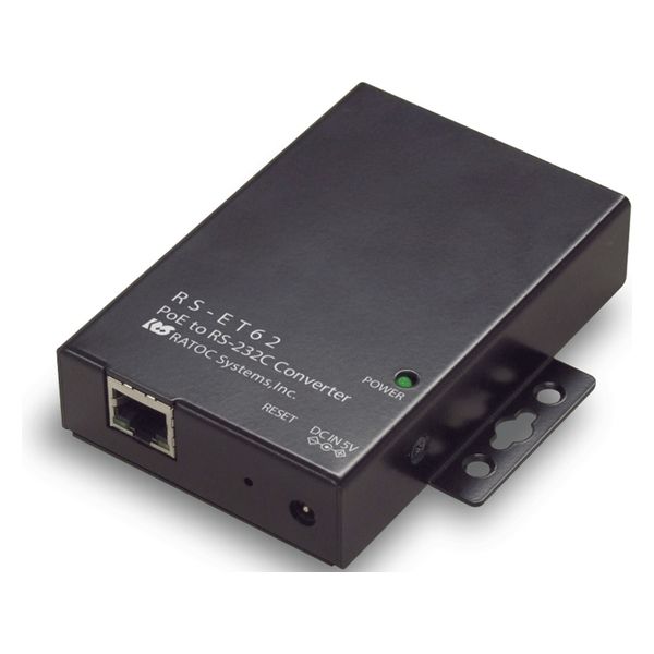ＰｏＥ　ｔｏ　ＲＳー２３２Ｃ　コンバーター RS-ET62 1台 ラトックシステム（直送品）