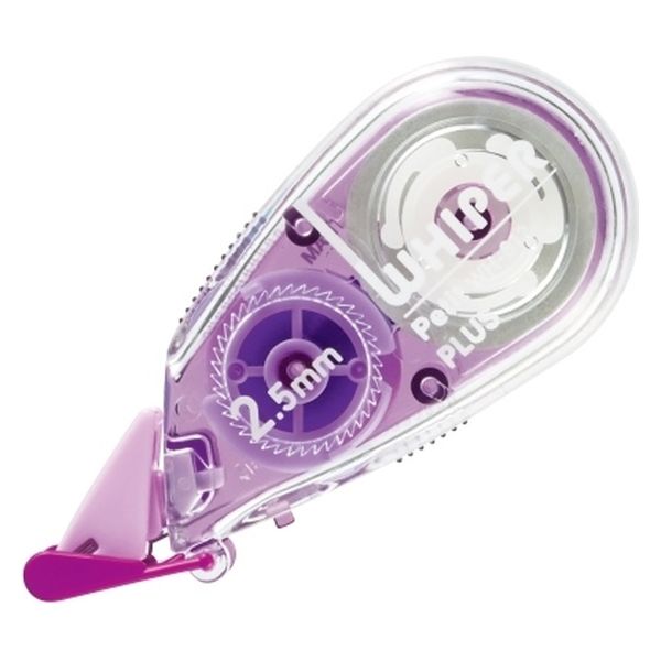 プラス 修正テープ ホワイパープチ2.5mmパープル WH-812 1セット(15個)（直送品）