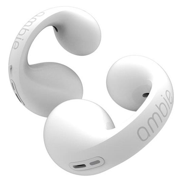 完全ワイヤレスイヤホン アンビー サウンドイヤカフ 耳をふさがない IPX5 ホワイト AM-TW01/WC ambie
